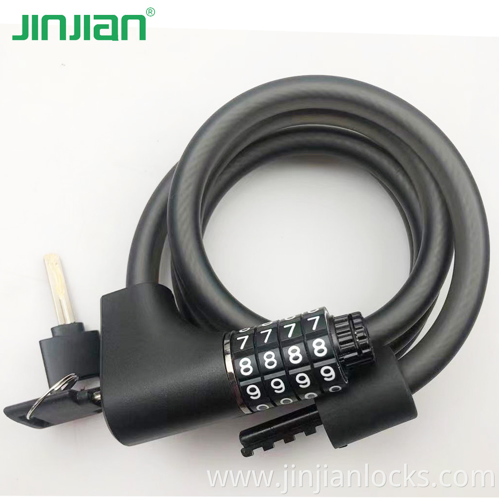 2021 New Design Top Security Anti-theft Cable Lock Bike Chain Key Lock Bicycle Lock Password